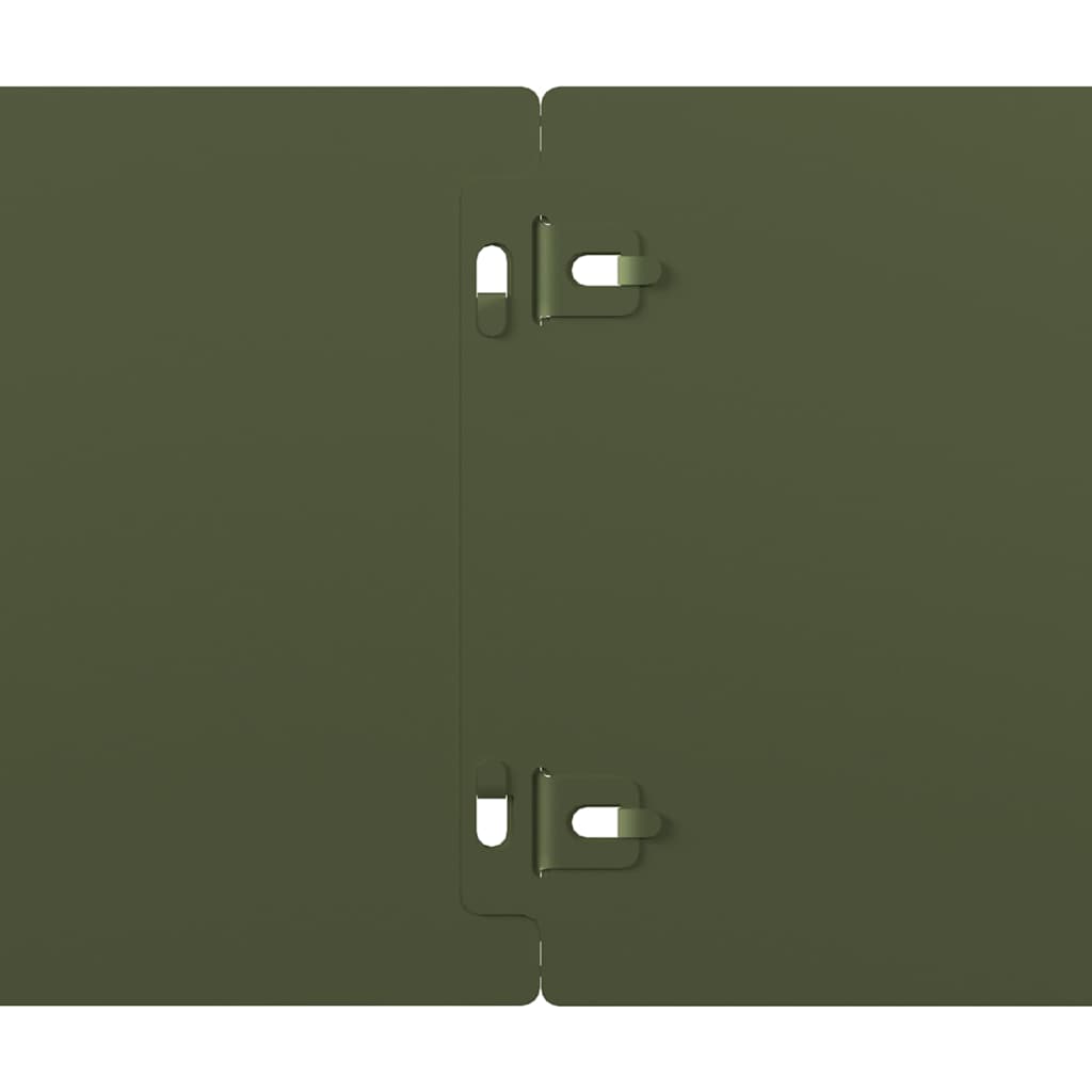 Rabattkanter 10 st olivgrön 15x103 cm kallvalsat stål