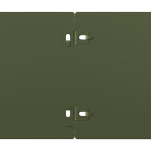 Rabattkanter 10 st olivgrön 15x103 cm kallvalsat stål