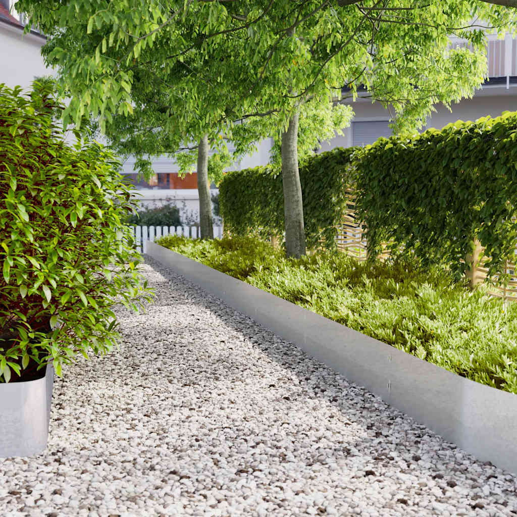 Rabattkanter 10 st 25x103 cm galvaniserat stål