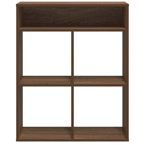 Bokhylla brun ek 66x31x80 cm konstruerat trä