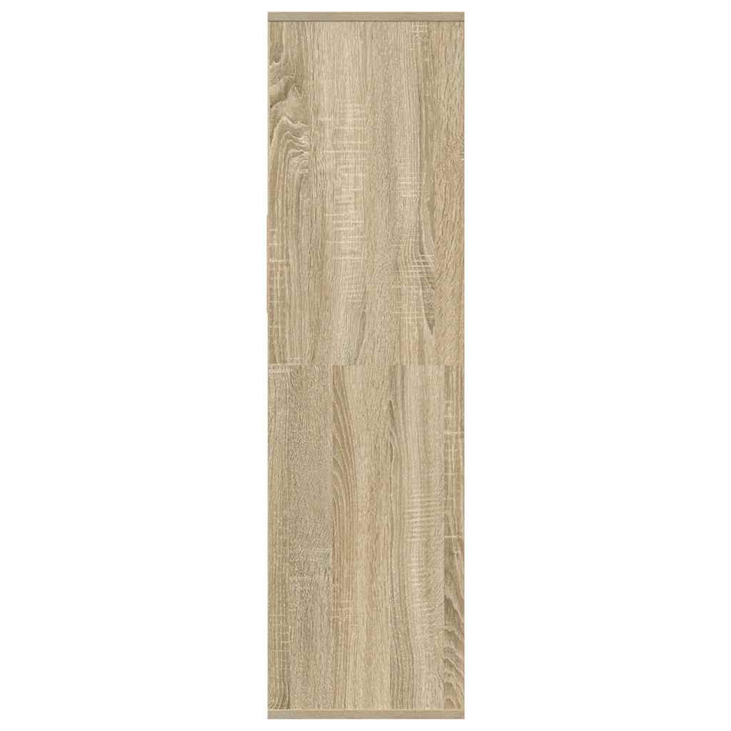 Bokhylla sonoma-ek 34x31x112 cm konstruerat trä