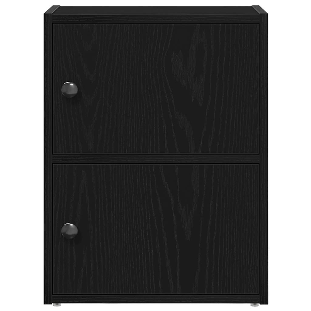 Bokhylla svart ek 40x24x52 cm konstruerat trä