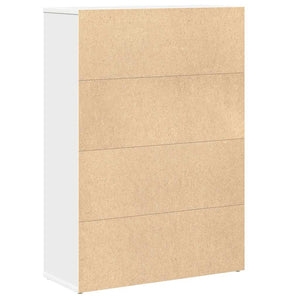 Bokhylla vit 60x24x85 cm konstruerat trä