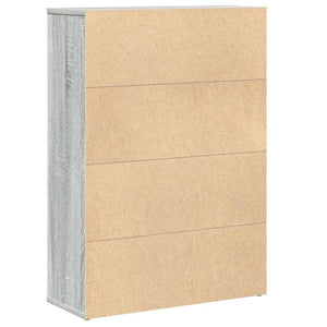 Bokhylla grå sonoma 60x24x85 cm konstruerat trä