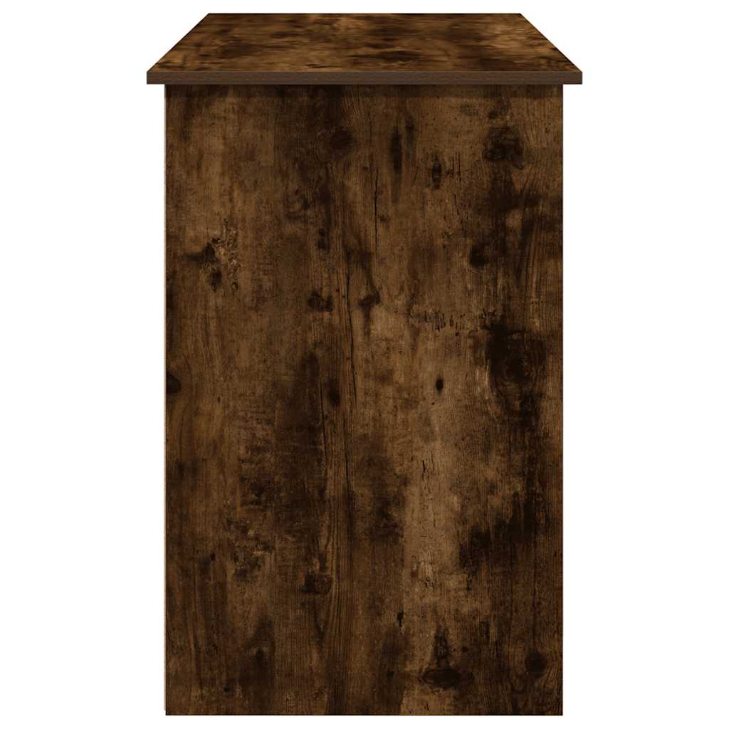 Skrivbord rökfärgad ek 102x50x75 cm konstruerat trä