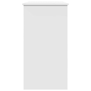 Skrivbord vit 80x40x75 cm konstruerat trä