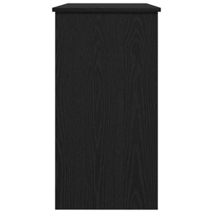 Skrivbord svart 80x40x75 cm konstruerat trä