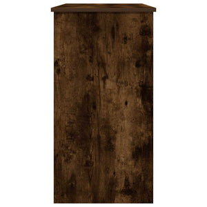 Skrivbord rökfärgad ek 80x40x75 cm konstruerat trä