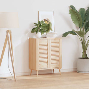 Skåpsdörrar lamelldesign 2 st 61,5x29,5 cm massivt trä furu