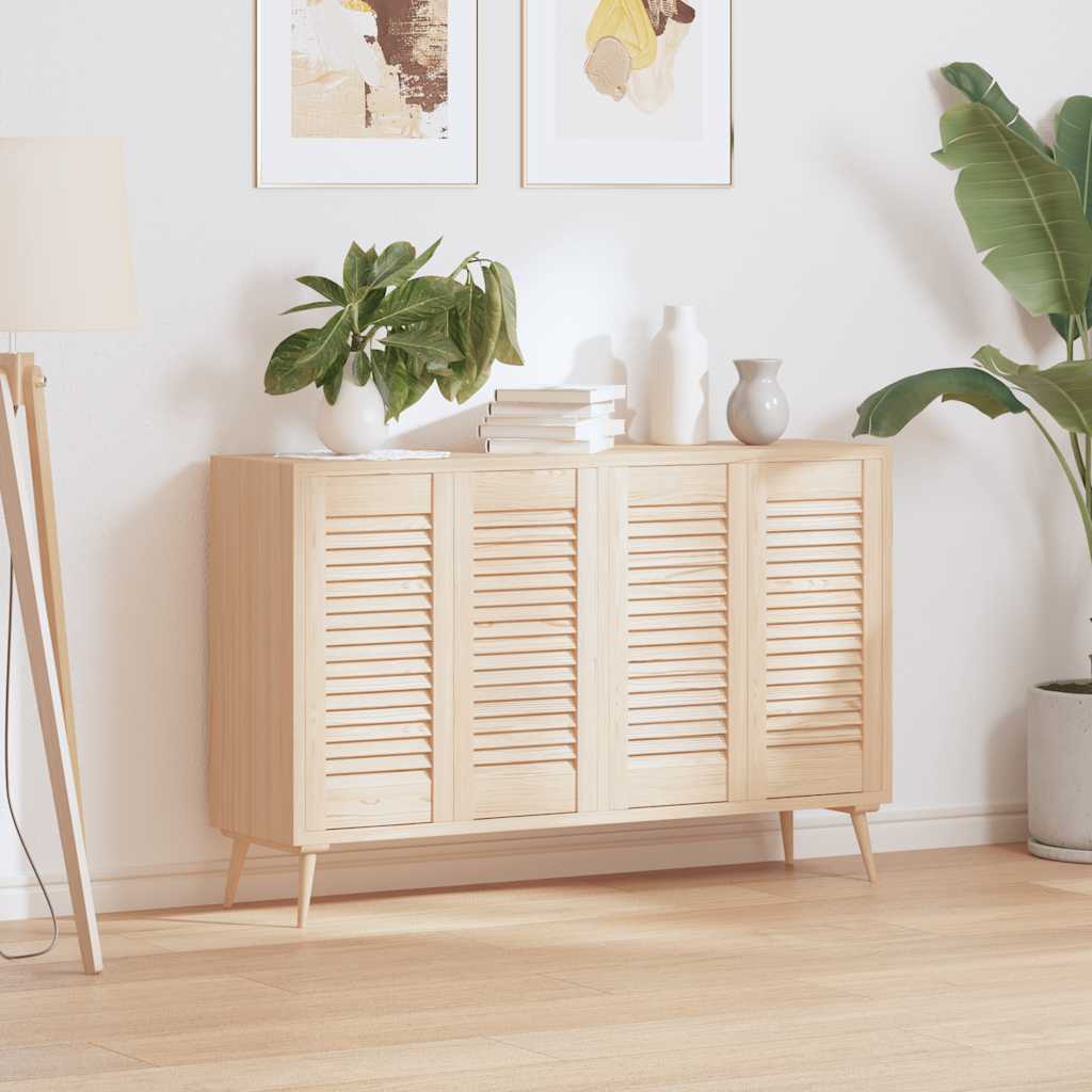 Skåpsdörrar lamelldesign 4 st 61,5x29,5 cm massivt trä furu