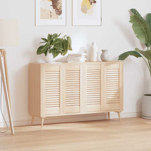 Skåpsdörrar lamelldesign 4 st 61,5x29,5 cm massivt trä furu