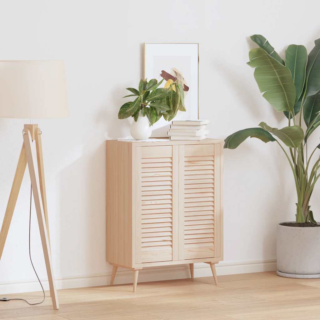 Skåpsdörrar lamelldesign 2 st 69x29,5 cm massivt trä furu