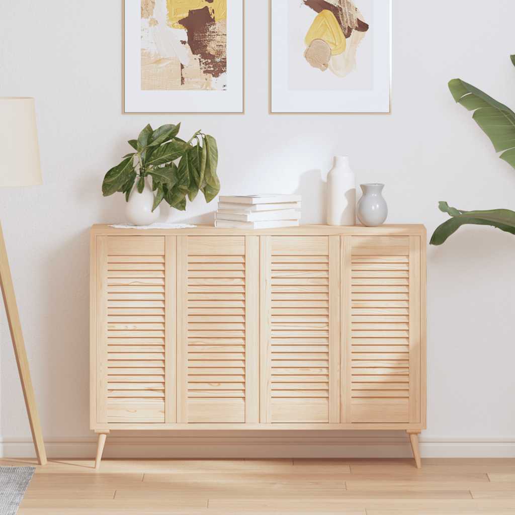 Skåpsdörrar lamelldesign 4 st 69x29,5 cm massivt trä furu