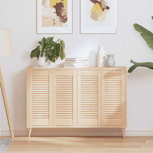 Skåpsdörrar lamelldesign 4 st 69x29,5 cm massivt trä furu