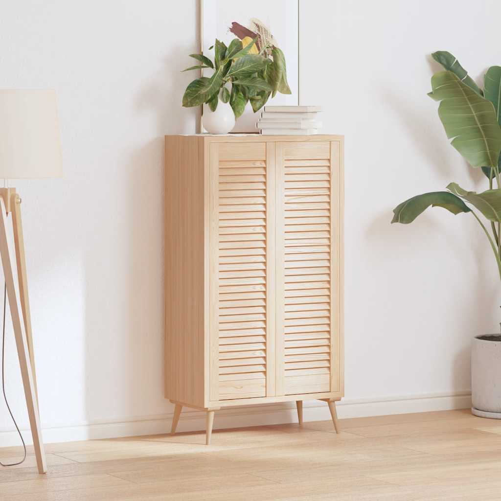 Skåpsdörrar lamelldesign 2 st 99x29,5 cm massivt trä furu