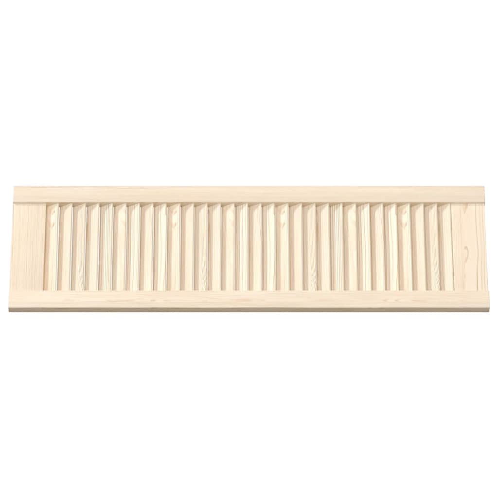 Skåpsdörrar lamelldesign 2 st 99x29,5 cm massivt trä furu
