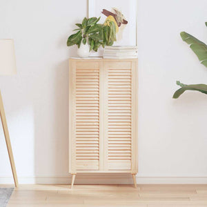 Skåpsdörrar lamelldesign 2 st 99x29,5 cm massivt trä furu