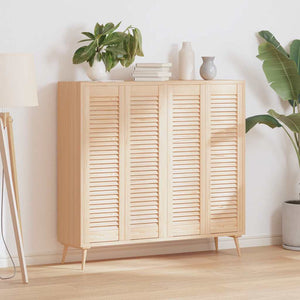 Skåpsdörrar lamelldesign 4 st 99x29,5 cm massivt trä furu