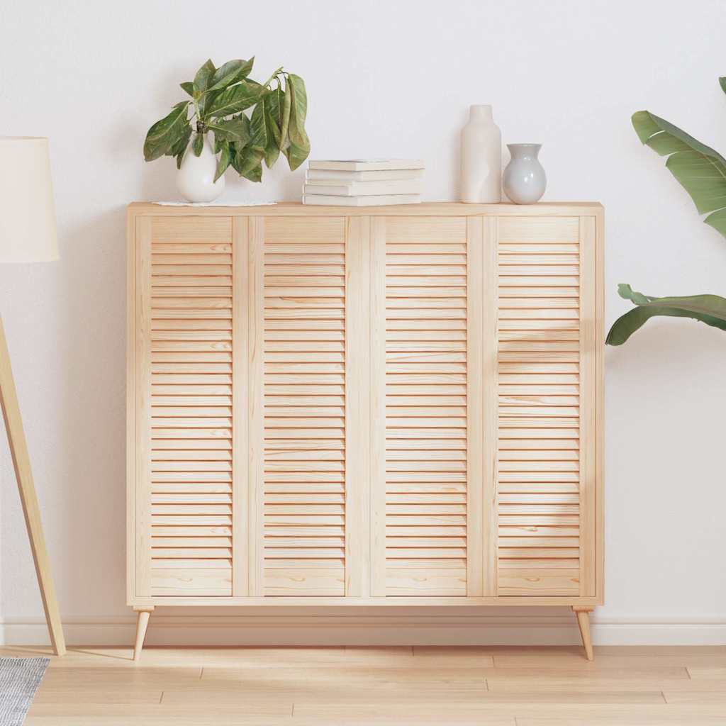 Skåpsdörrar lamelldesign 4 st 99x29,5 cm massivt trä furu