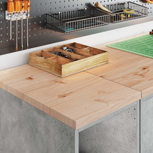 Förvaringsskåp för garage Betonggrå 30x51x85cm massivt trä furu