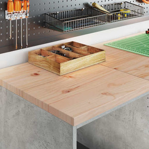 Förvaringsskåp för garage Betonggrå 40x51x85cm massivt trä furu