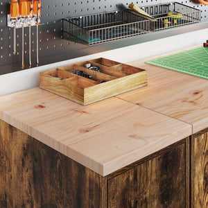 Förvaringsskåp för garage rökt ek 30x51x85 cm massivt trä furu