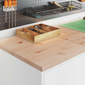 Förvaringsskåp för garage vit 40x51x85 cm massivt trä furu