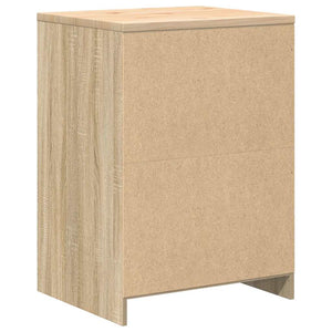 Garageskåp Sonoma ek 60x51x85 cm massiv trä furu