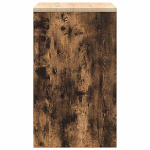 Garageskåp Sonoma ek 60x51x85 cm massiv trä furu