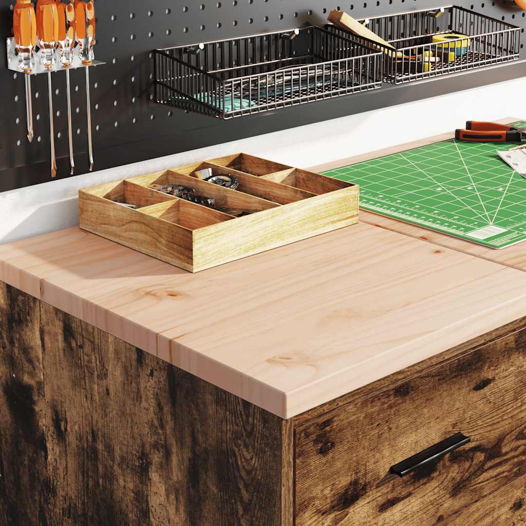 Garageskåp Sonoma ek 40x51x85 cm massiv trä furu