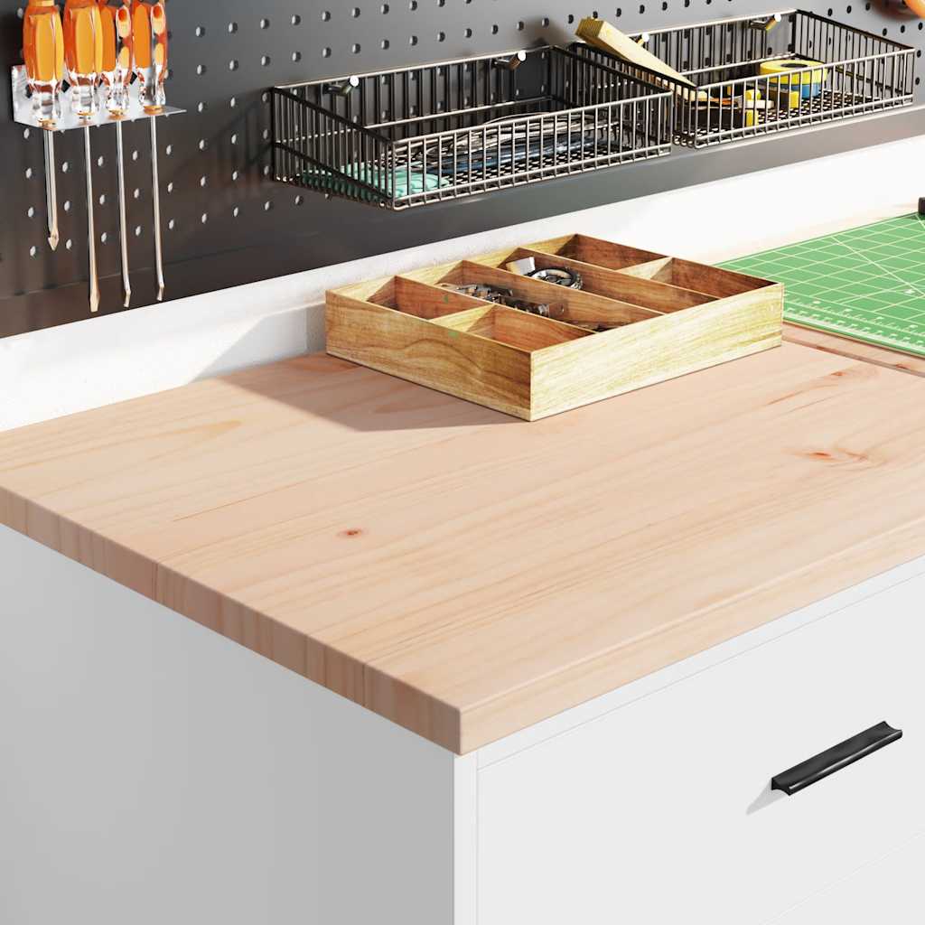 Förvaringsskåp för garage vit 60x51x85 cm massivt trä furu