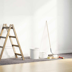 Halkfri målarduk 5 m 220 g/m² Grå