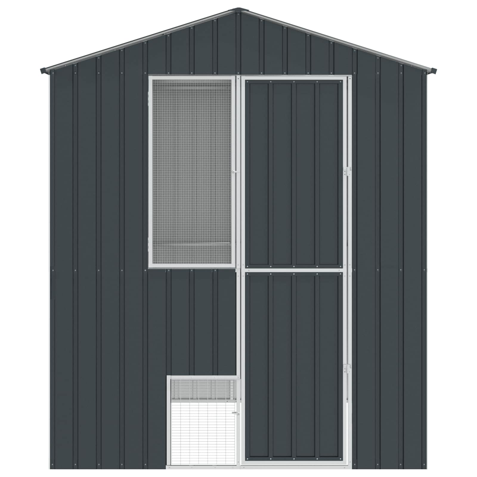 Fågelbur Antracit 215 x 210 x 247 cm Galvaniserat stål