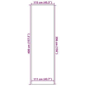 Dörrmatta antracit 115x400 cm