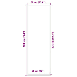 Dörrmatta brun 60x180 cm