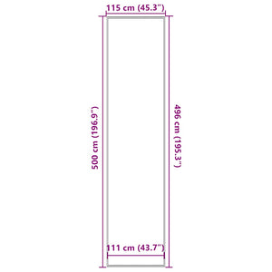 Dörrmatta antracit 115x500 cm