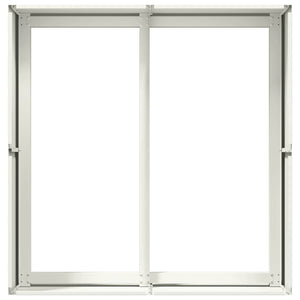 Planteringskärl vit 80x80x40 cm kallvalsat stål