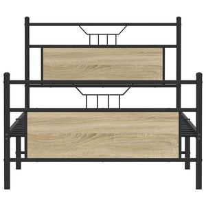 Sängram utan madrass Sonoma ek 107x203 cm konstruerat trä