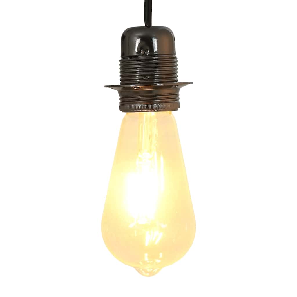 Lamphållare 2 st blank svart E27