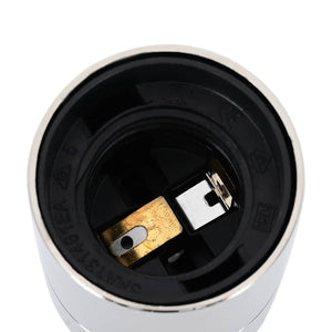 Lamphållare 2 st Satin Nickel E27