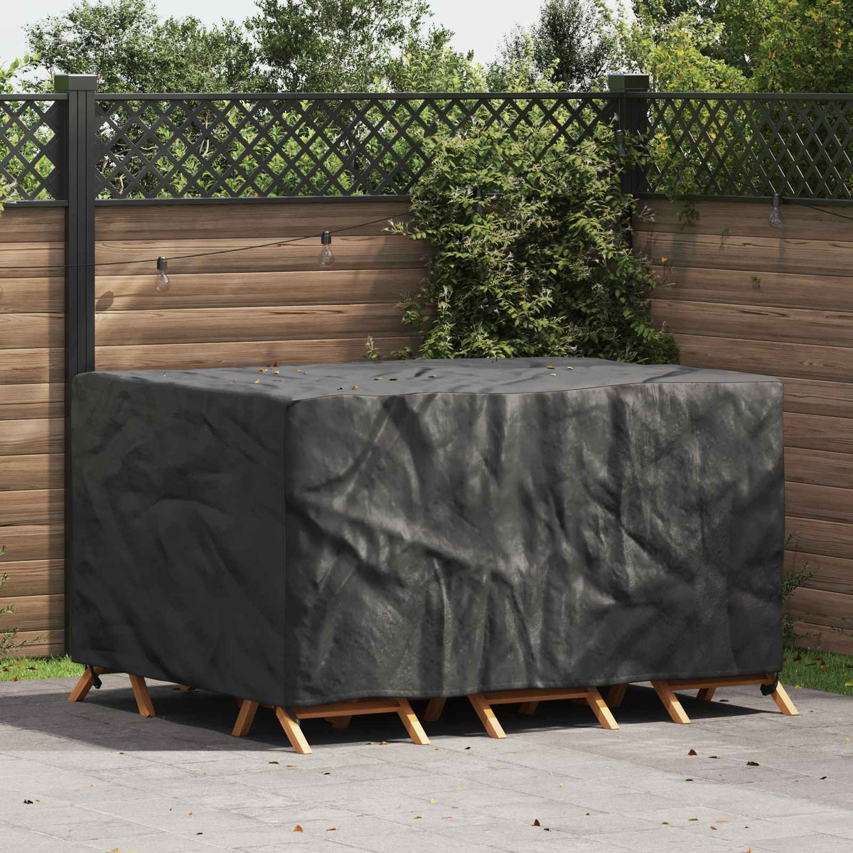 Möbelöverdrag Enfärgad Svart 180 x 140 x 90 cm 210D