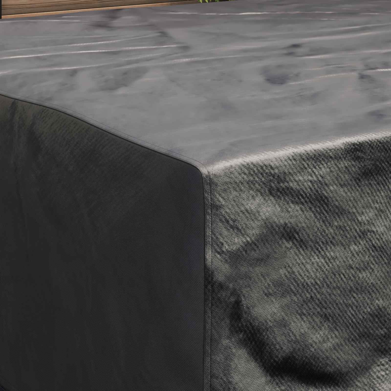 Möbelöverdrag Enfärgad Svart 200 x 200 x 90 cm 210D