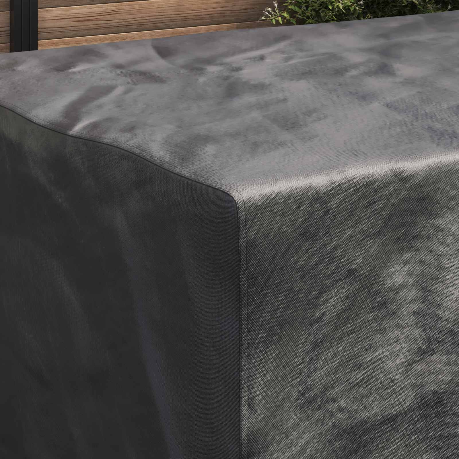 Möbelöverdrag Enfärgad Svart 230 x 165 x 80 cm 420D