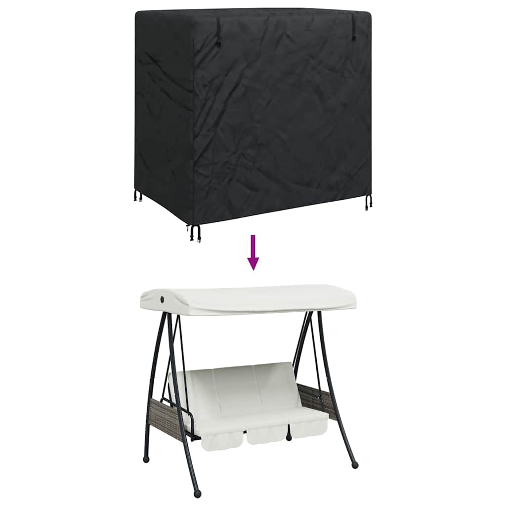 Skydd för utomhusgunga Svart