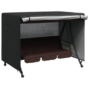Skydd för utomhusgunga Svart 220 x 150 x 150 cm 210D Oxford Tyg