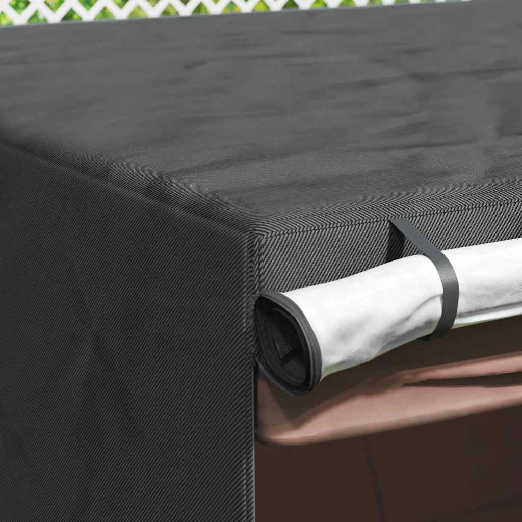 Skydd för utomhusgunga Svart 250 x 250 x 160 cm 600D Oxford Tyg