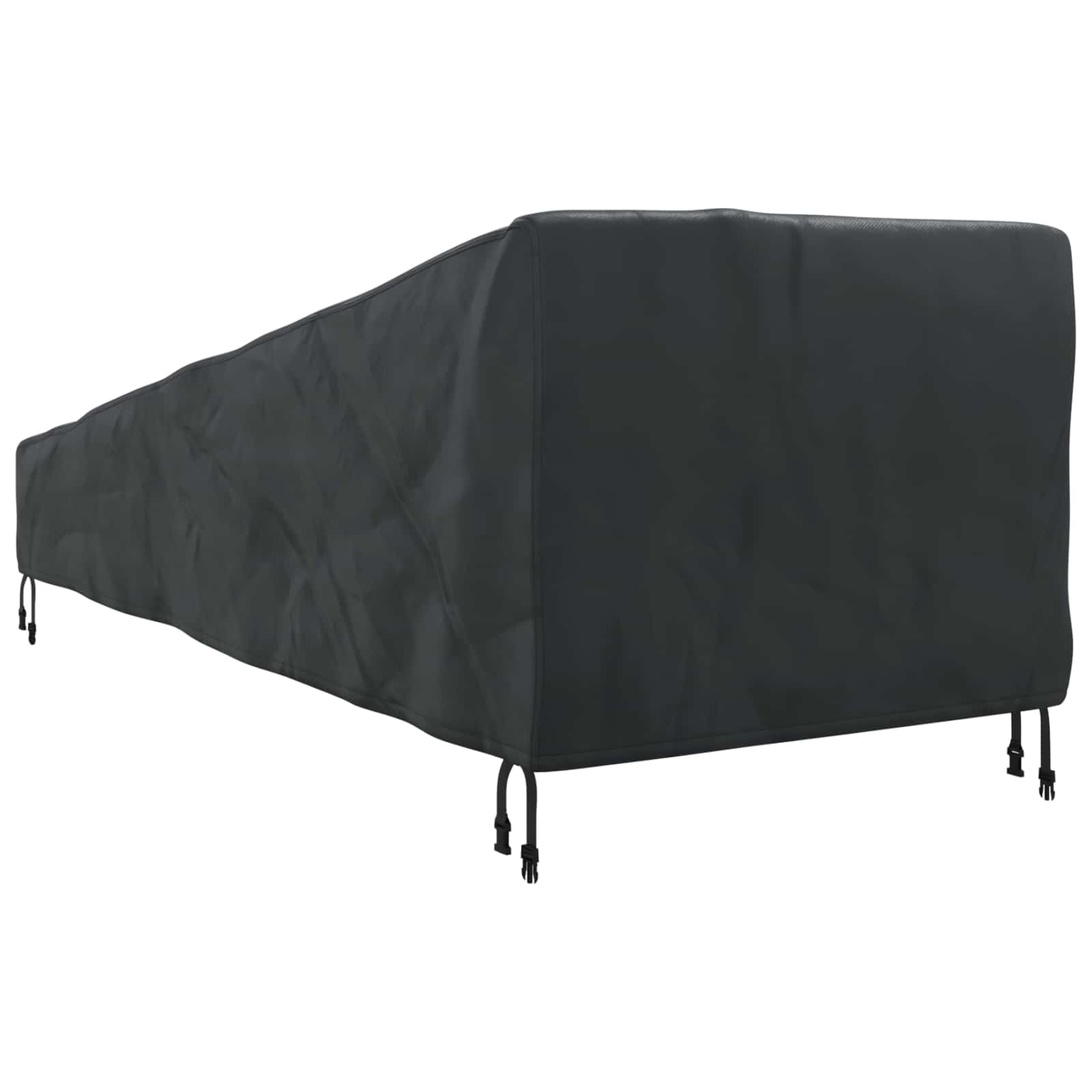 Utomhusmöbelöverdrag Svart 203 x 81 x 63 cm 210D Oxford Tyg