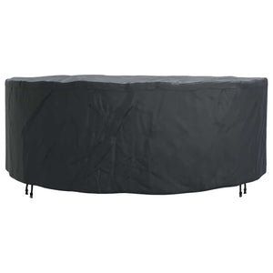 Utomhusmöbelöverdrag Svart 244 x 244 x 71 cm 210D oxford tyg