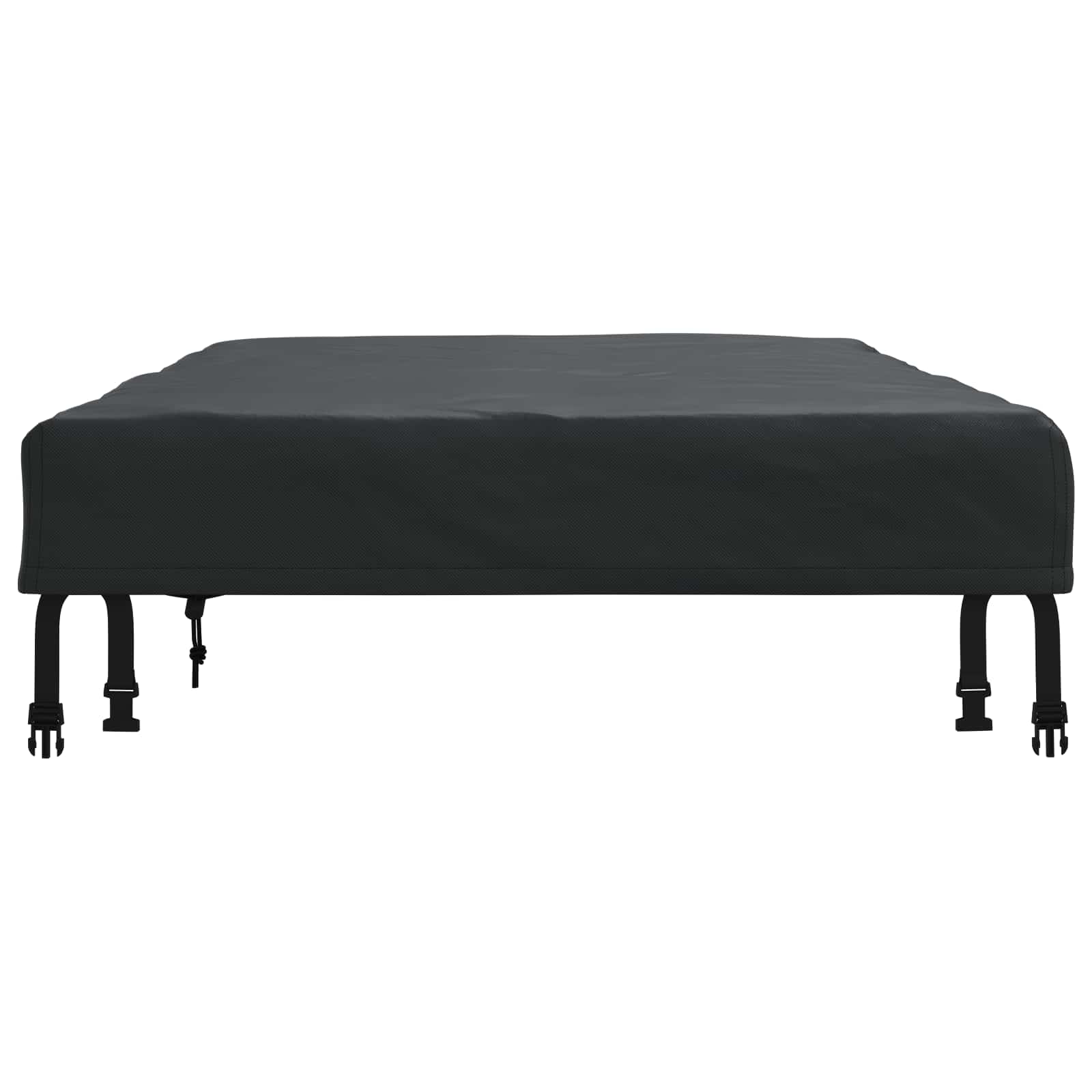 Bordskydd Enfärgad Svart 102 x 202 x 15 cm tyg