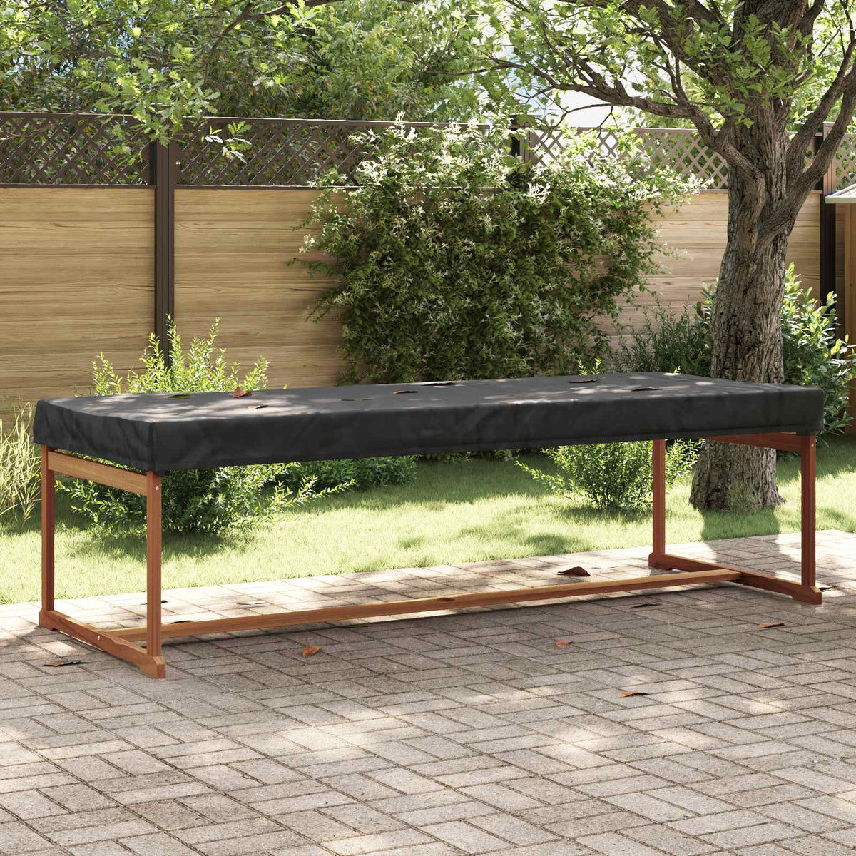Bordskydd 102 x 262 x 15 cm tyg Rektangulär Vattentålig Svart